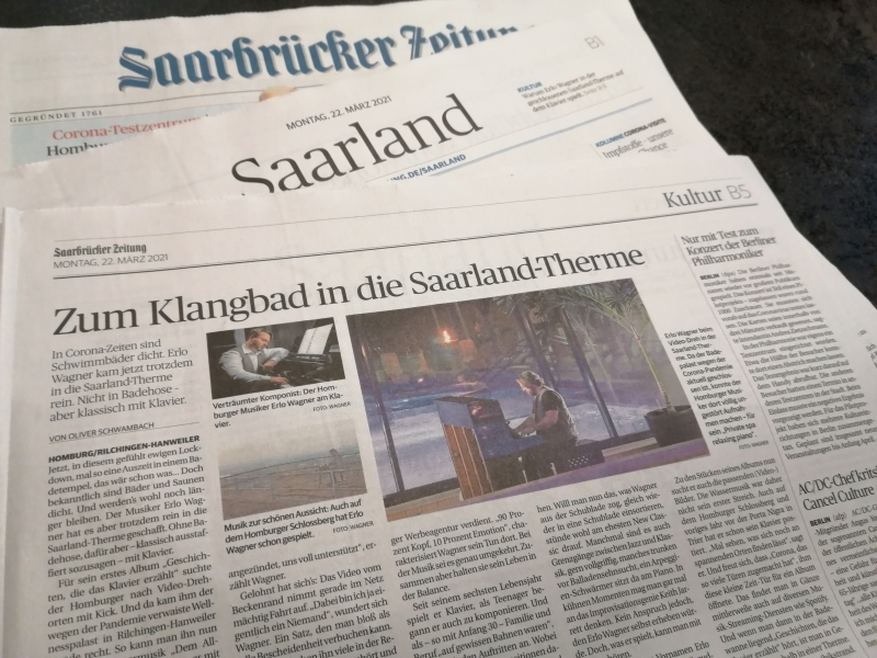 Neue Klassik in der Sauna: Mit dem Klavier in der Saarland-Therme